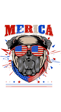 Pugs Rockeros y Patriotas
